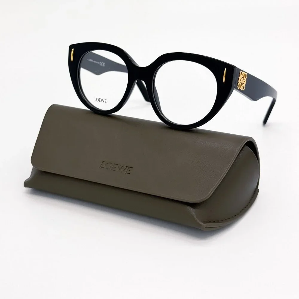 NEW LW50081I 001, LOEWE WOMEN BLACK EYEGLASSES LOEWE